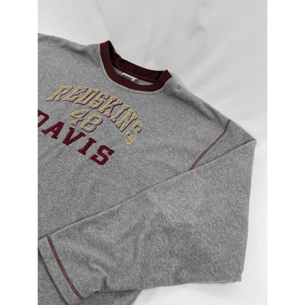 Vintage Sport attack Fleece Pullover Men's XL Washington Redskins Crewneck Davis